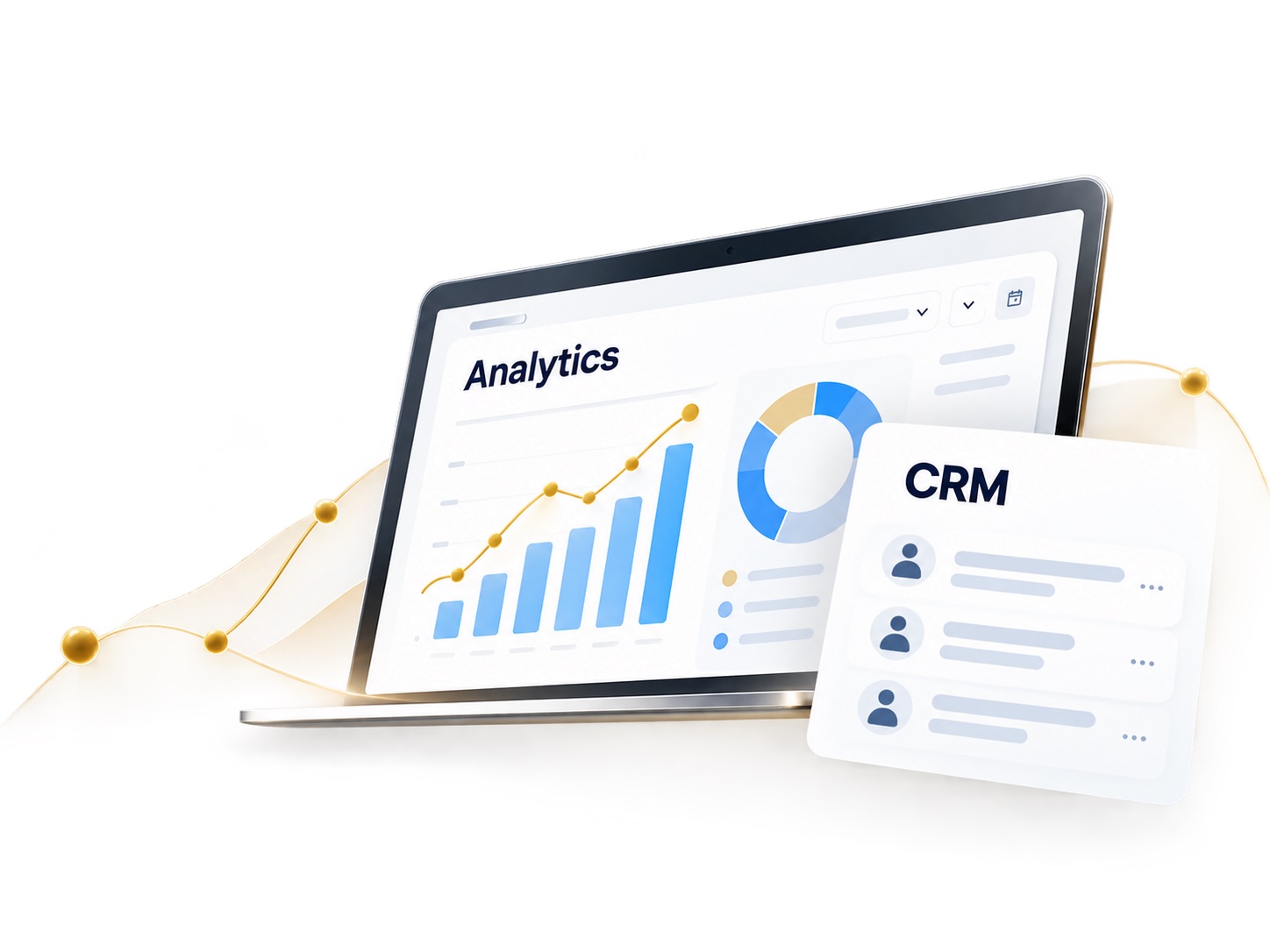 Аналитика и CRM-панель для отслеживания заявок