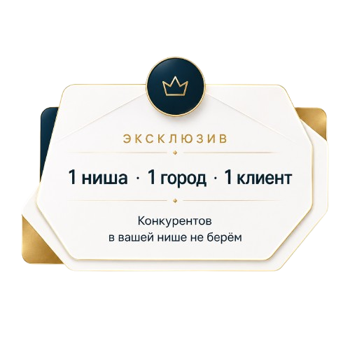 Эксклюзив: 1 ниша · 1 город · 1 клиент
